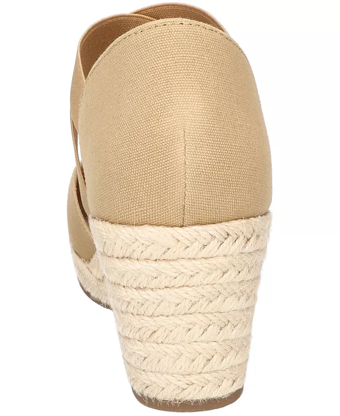 Женские эспадрильи на клиновидной подошве Pari Slip-On Easy Street, коричневый/бежевый — фото 3