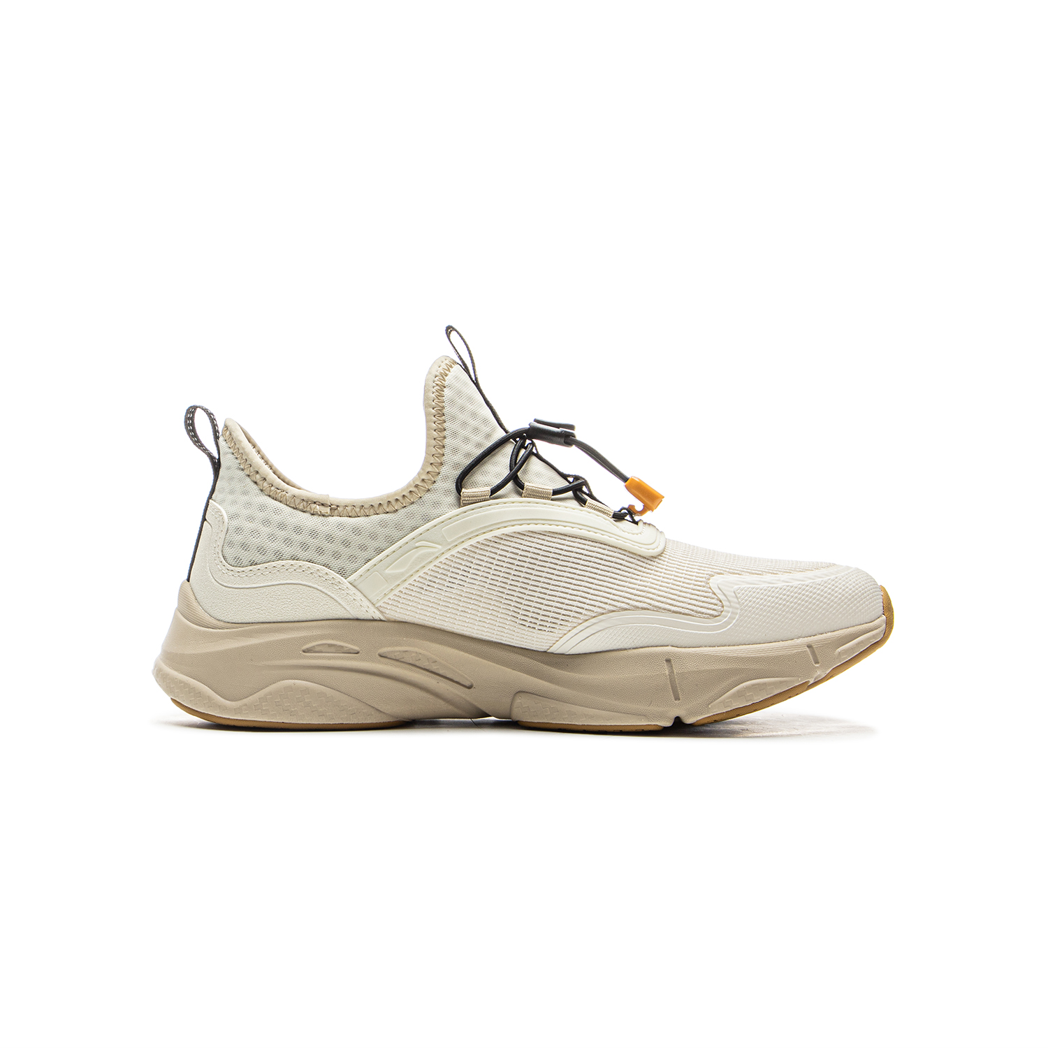 LINING YOUNG Кроссовки детские Sports Life Collection Slip Resistant Cushioning Wear Resistant Breathable Kids Lifestyle Shoes Ecru — фото 3