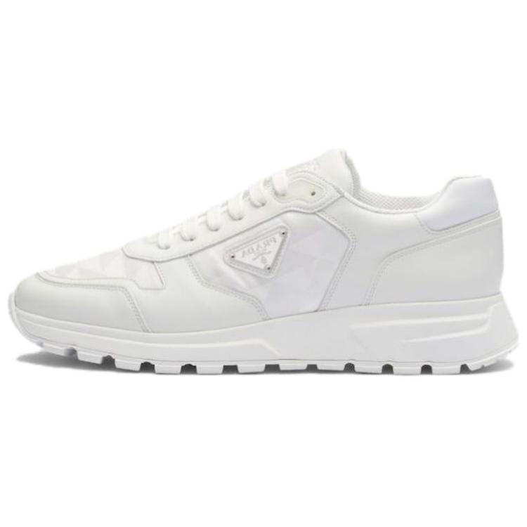 

PRADA Кроссовки Leather And Re-Nylon 'White'