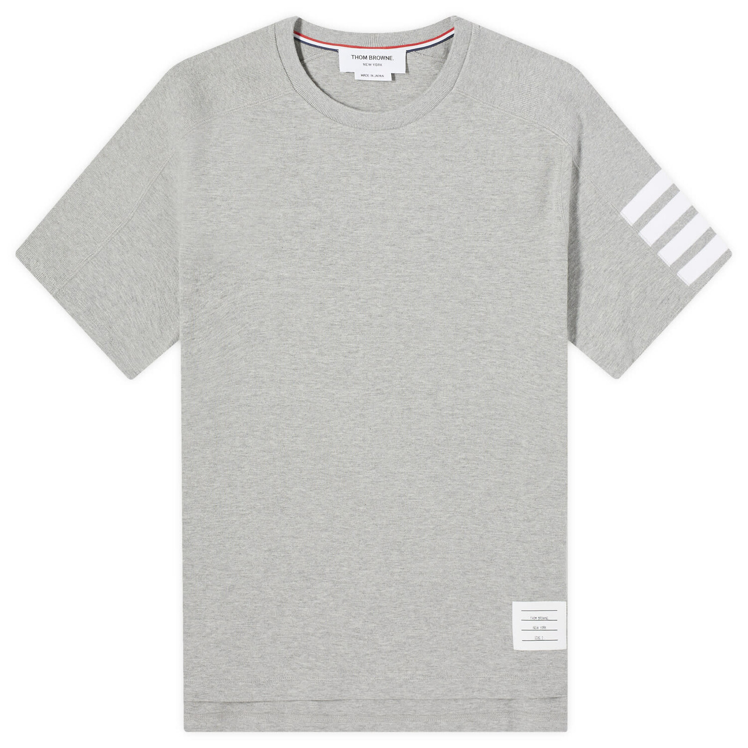 

Футболка Thom Browne 4-Bar Tonal T-Shirt, цвет Light Grey
