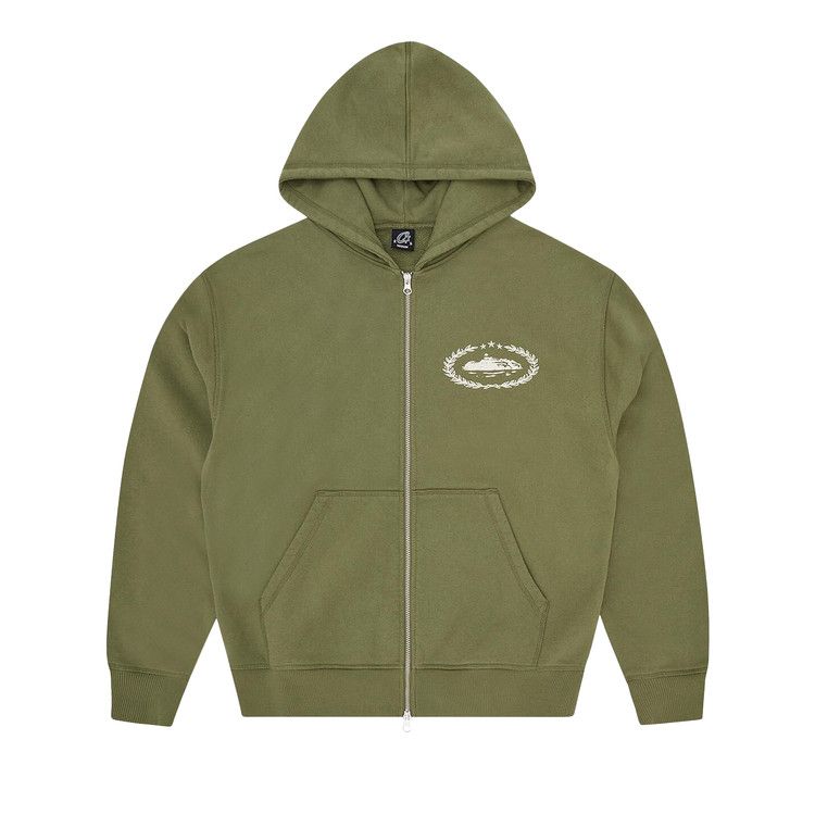 

Худи Corteiz CRTZ Superior Royale Zip Hoodie, Olive