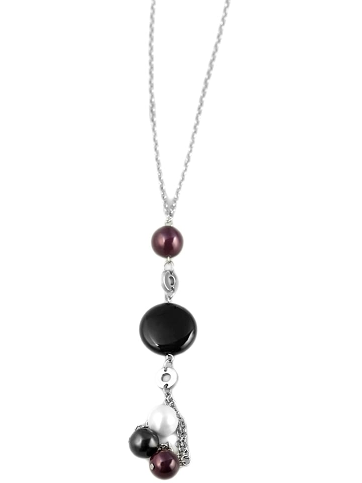 

Adeliás Женское ожерелье - цепочка из нержавеющей стали, 45 см, черного цвета