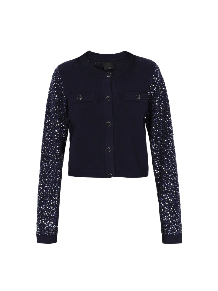 

DreiMaster Женский кардиган темно-синего цвета