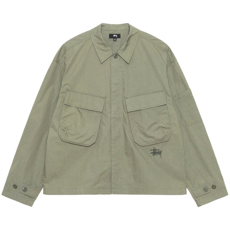 

Рубашка Stussy Military Overshirt, зеленый