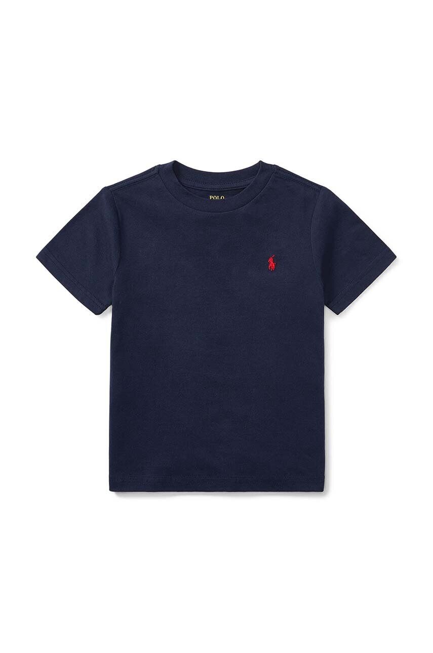 Детская хлопковая футболка Polo Ralph Lauren, темно-синий — фото 2