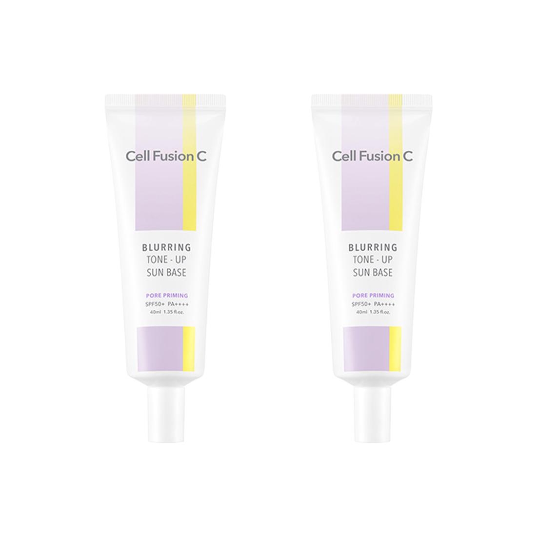 Cell Fusion C Крем солнцезащитный Purple Brightened SPF50+ 40 мл/40 мл*2 — фото 2