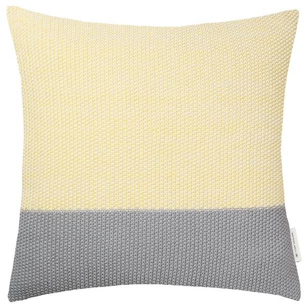 

Наволочка Tom Tailor Knitted Block, 45 см цвет gelb/grau