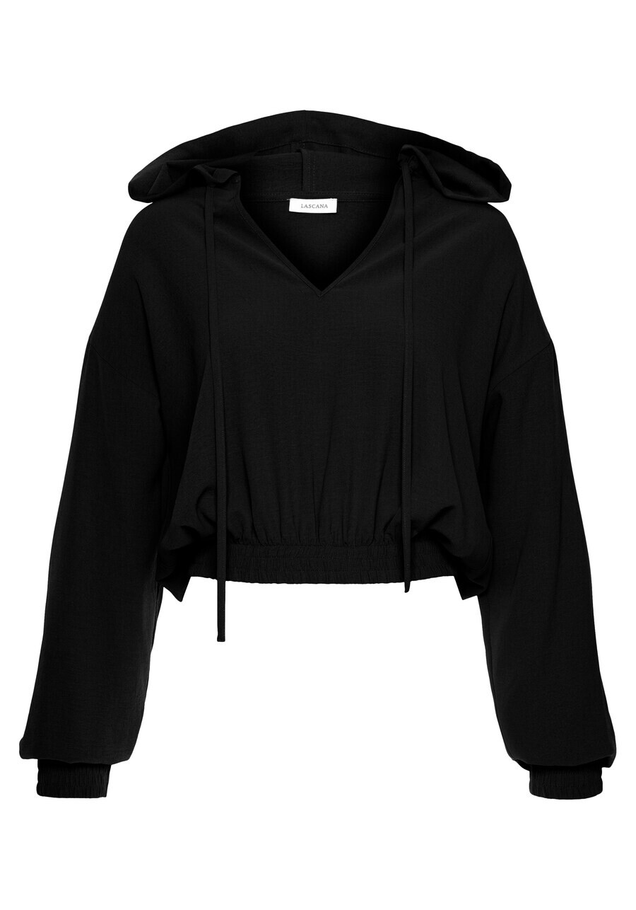 

Толстовка с капюшоном LASCANA Sweatshirt, черный
