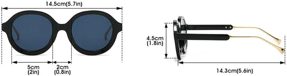 

Солнцезащитные очки UV400 - круглые, в стиле панк, с градиентным леопардовым принтом, для женщин и мужчин, для бега и активного отдыха generic, Blueleopard