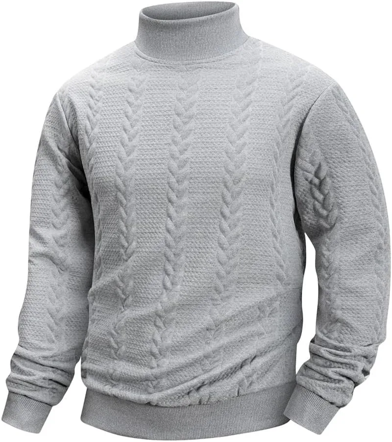 

Мужской свитер в ретро-стиле с круглым вырезом