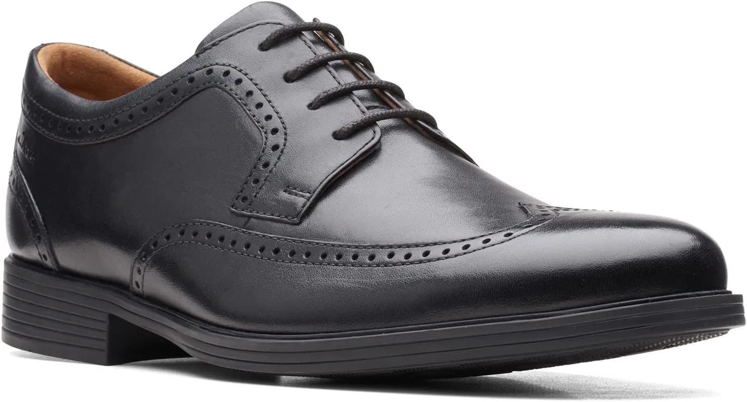 Туфли Clarks Men's Whiddon Wing Oxford, 3-Black Leather — фото 2