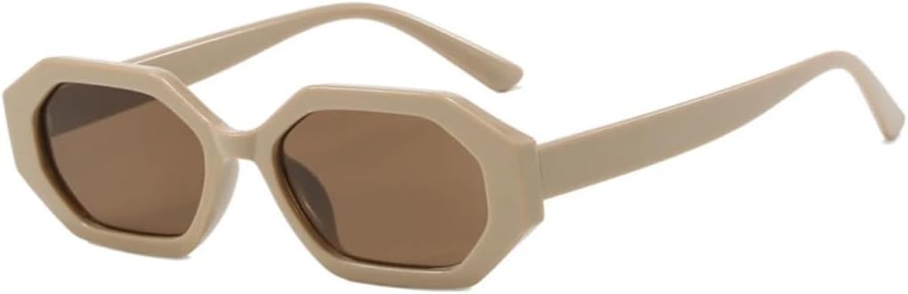 

Солнцезащитные очки с защитой UV400 | Маленькая оправа, линзы конфетного цвета | Для женщин и мужчин, для занятий спортом на открытом воздухе и вождения DSVIGF, Khaki Brown