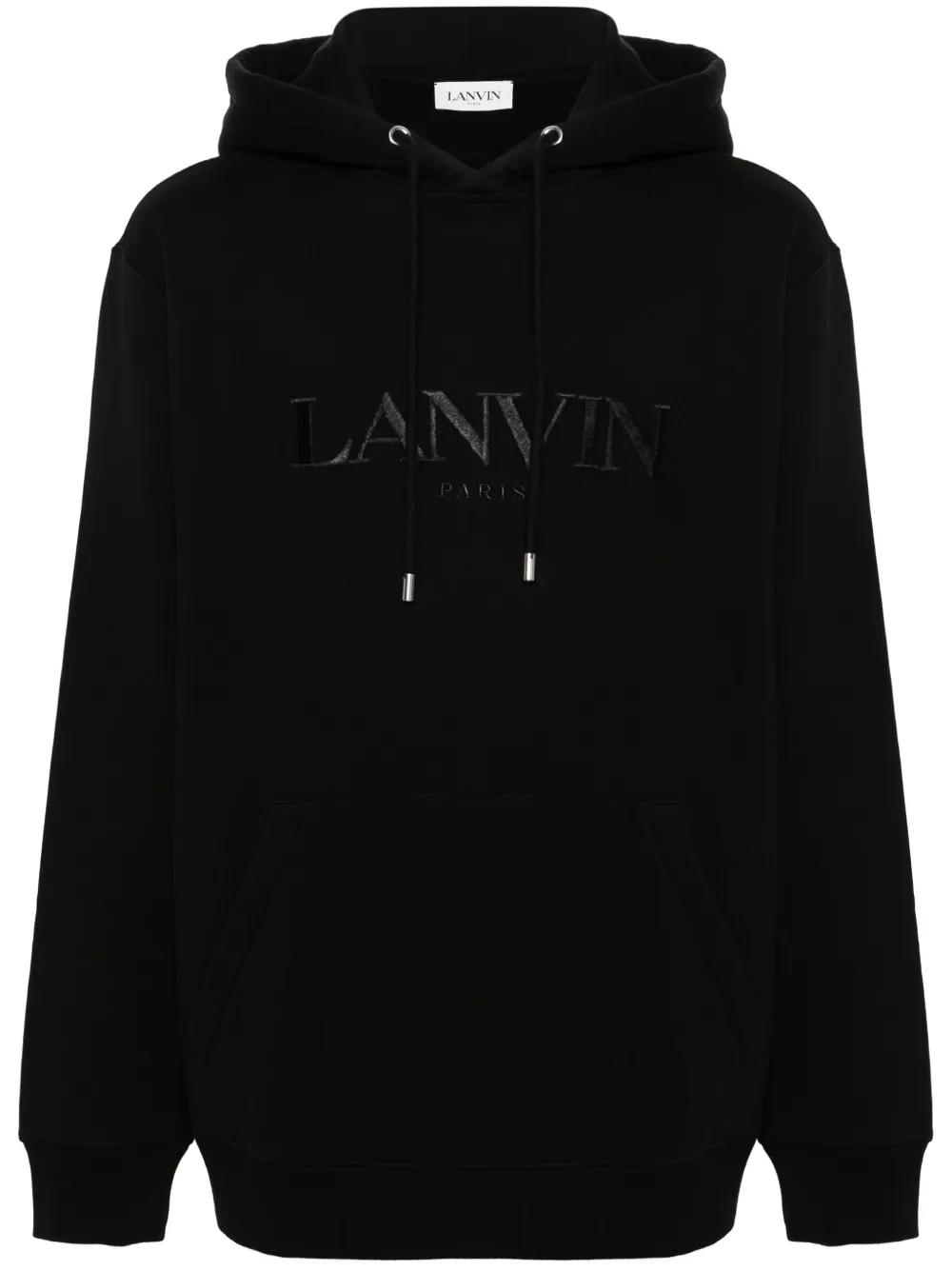 

Худи с вышитым логотипом Lanvin, черный