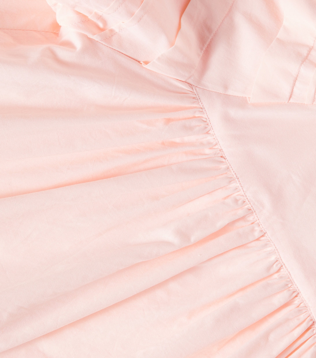 Платье из плиссированной хлопковой вуали с присборенным лифом Petite Amalie  , Shell Pink — фото 2