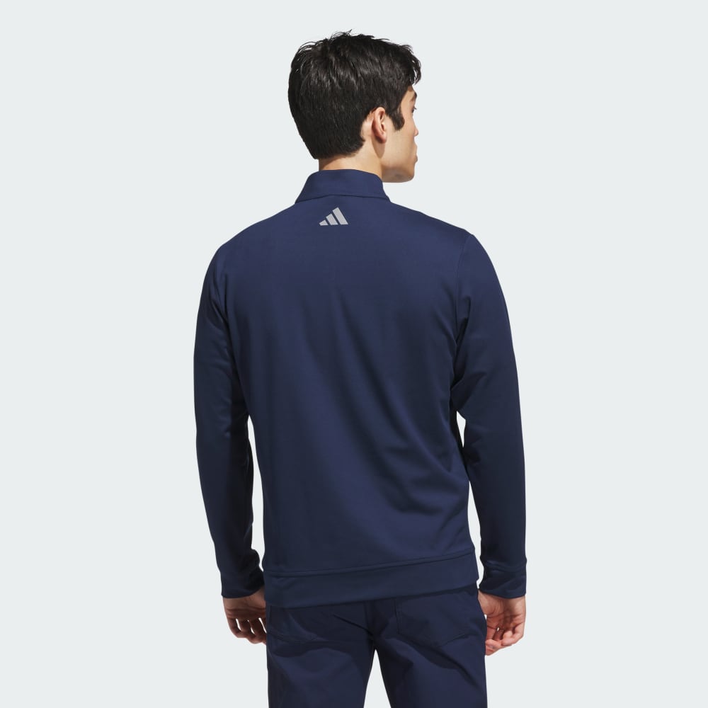 Толстовка Adidas Ultimate365 Classic Quarter-Zip, цвет Collegiate Navy — фото 2