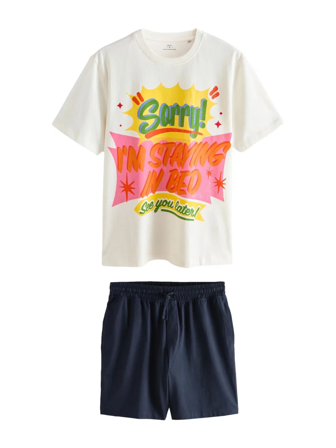 Короткая пижама Next, Navy/White