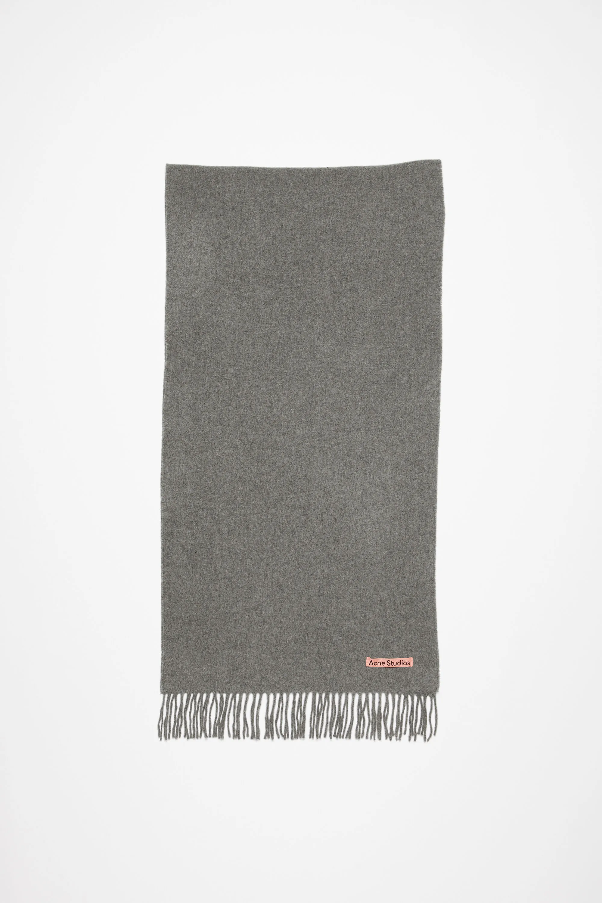 

Шерстяной шарф с бахромой – узкий Acne Studios, Grey Melange
