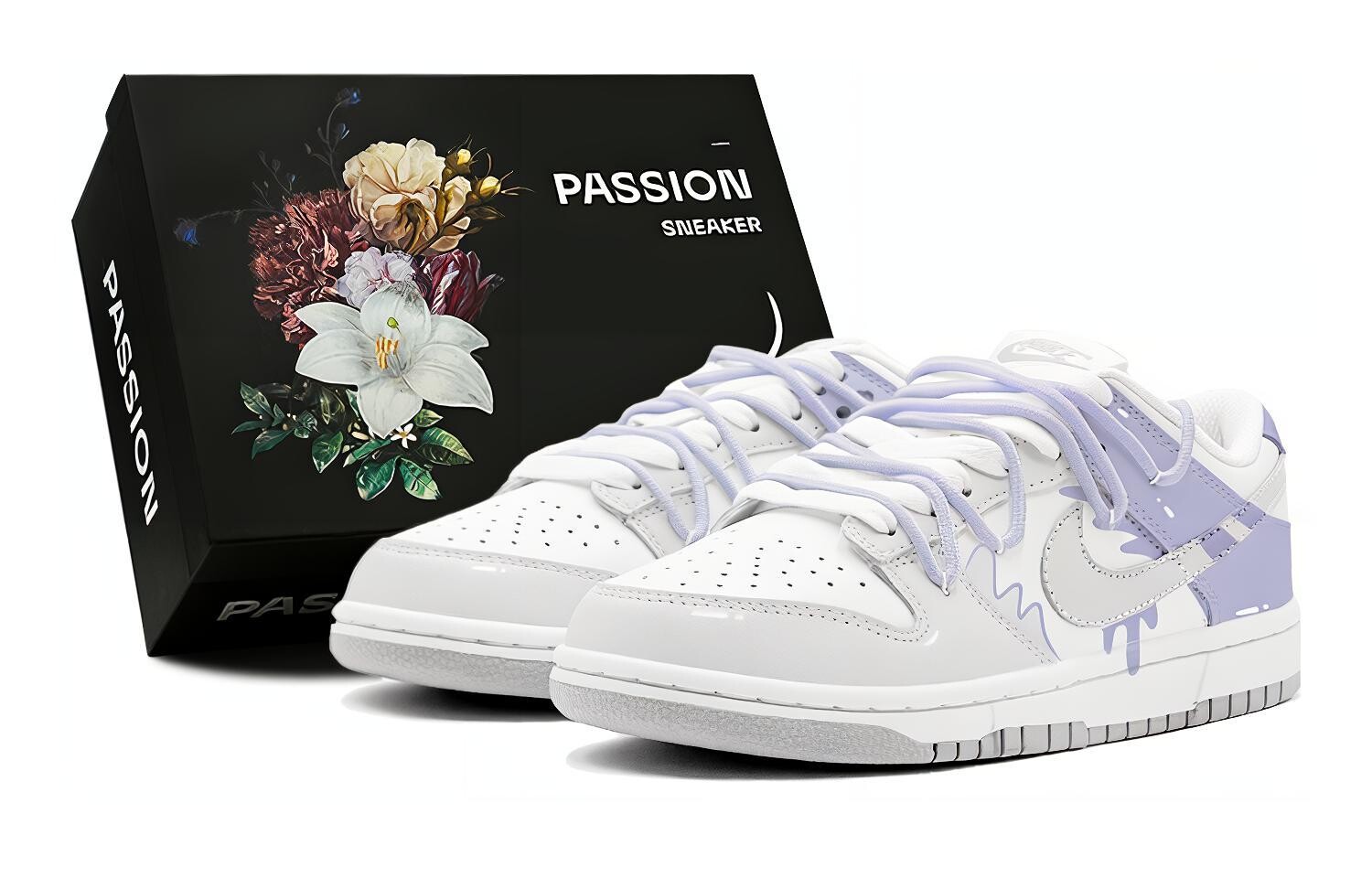 

Кроссовки Nike Dunk Skateboard Shoes Women's Low-Top Gray, серый