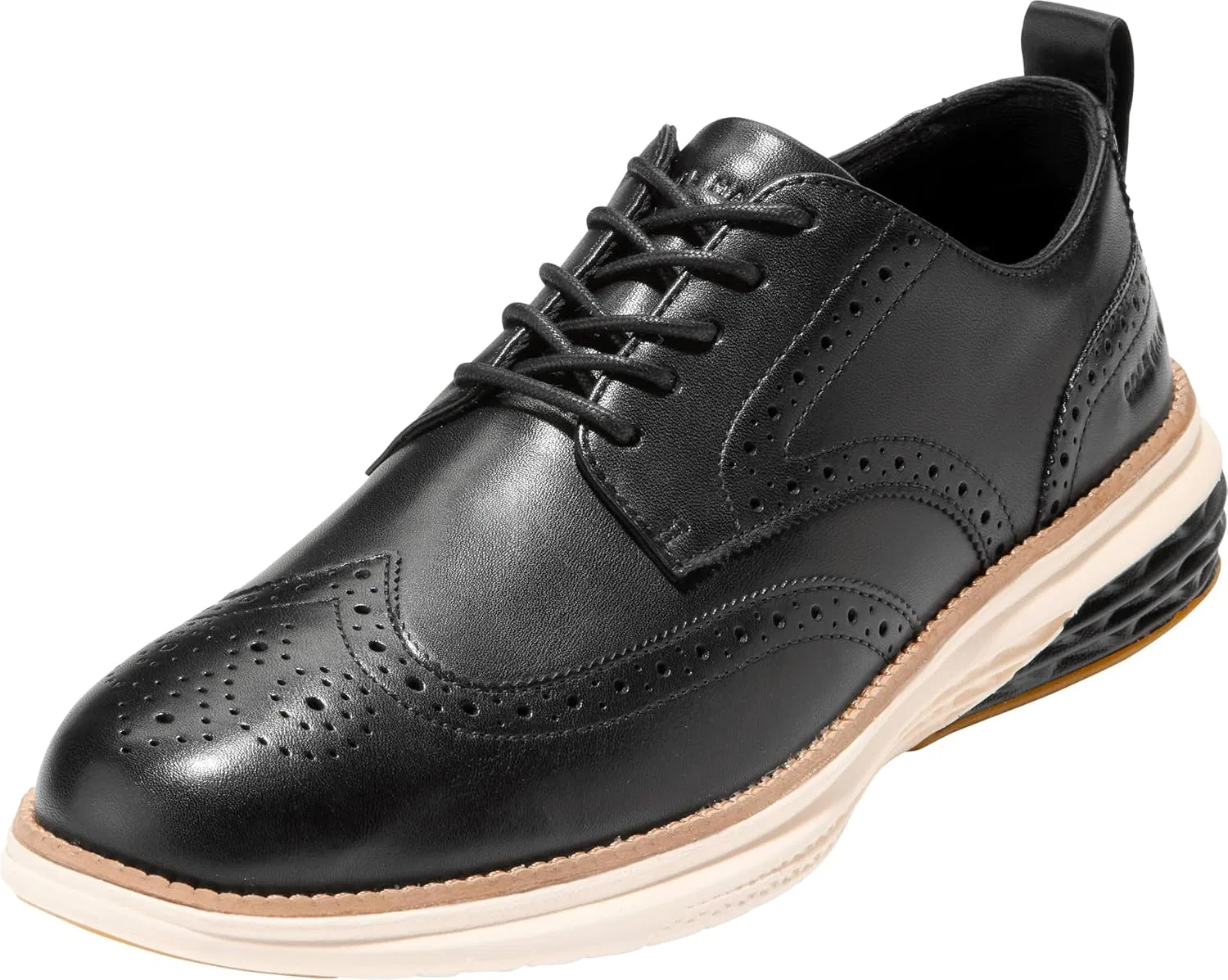 Мужские оксфорды Cole Haan Grand Hurrion Wingtip, черный/слоновая кость