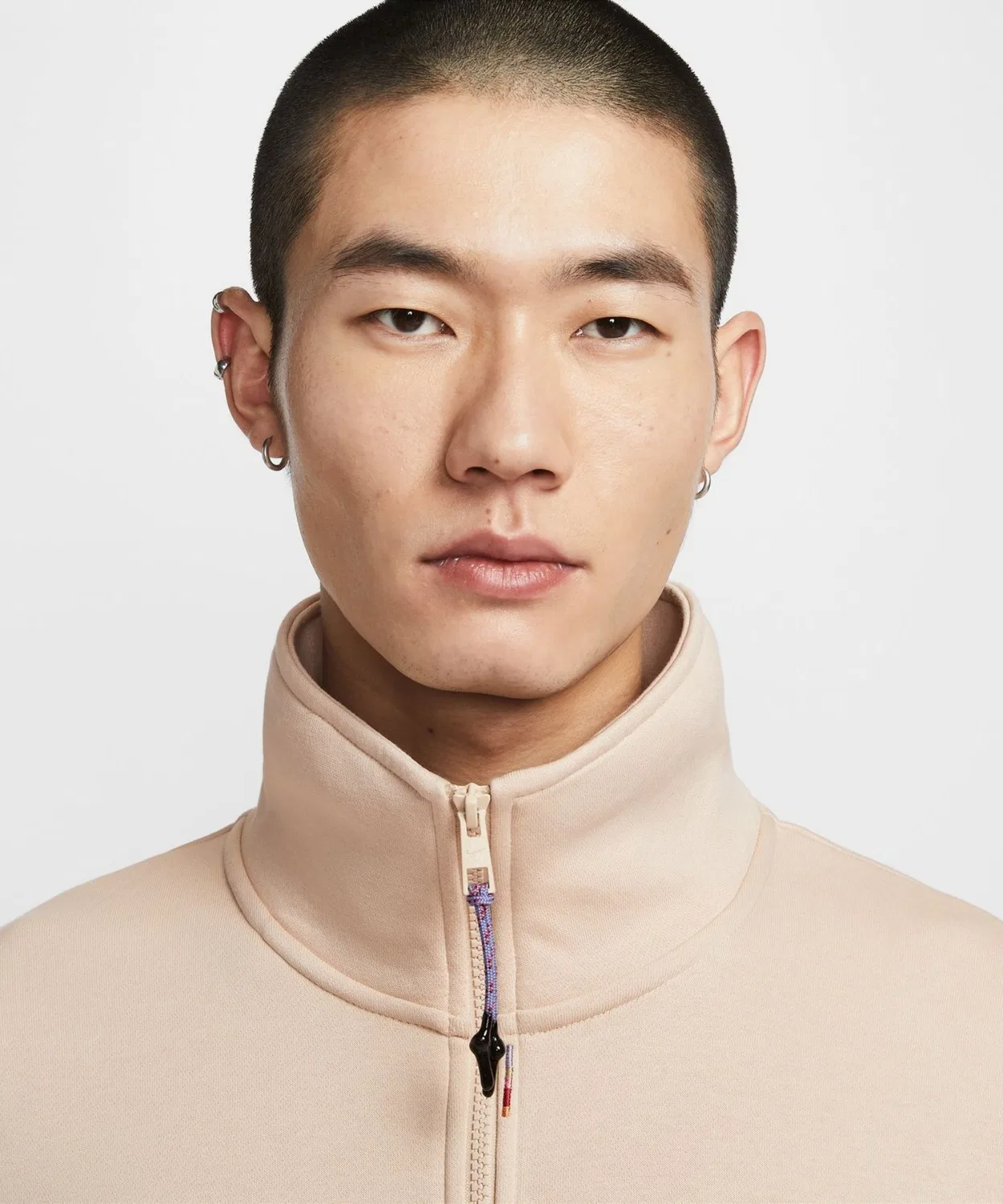 Толстовка Nike NSW CNY BB Half-Zip Fleece, бордовый — фото 2