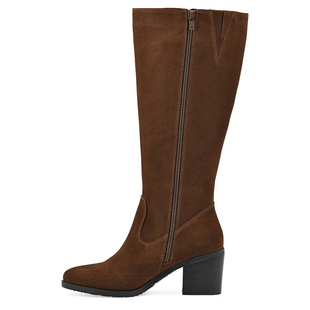 Сапоги до колена на блочном каблуке Tater White Mountain, цвет hazel suede — фото 3