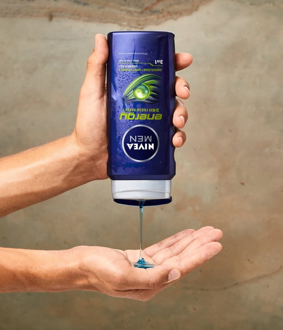 NIVEA MEN 3в1 гель для душа для мытья мужчин - Набор тело + волосы 500мл x4 — фото 2