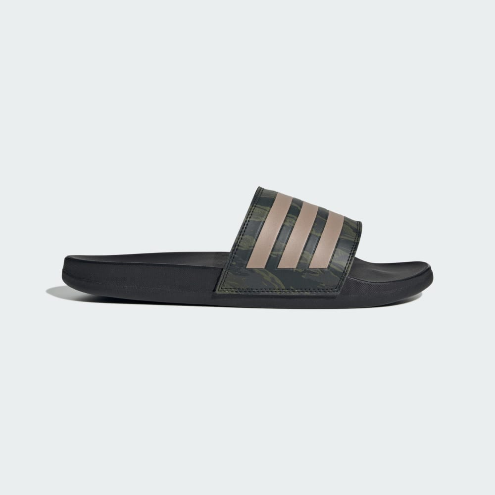 

Шлепанцы Adidas Adilette Comfort Slides, цвет Carbon/Blanch Cargo/Carbon