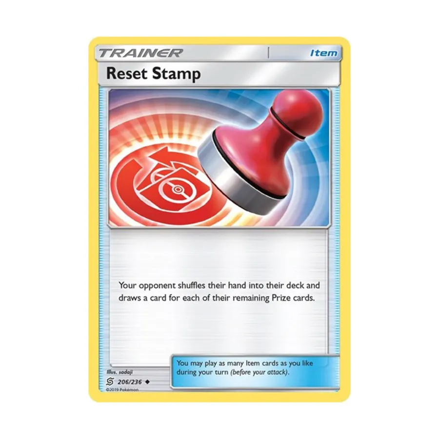 

CCG Штамп сброса (U) № 206/236, Pokemon - SM - Unified Minds - Singles