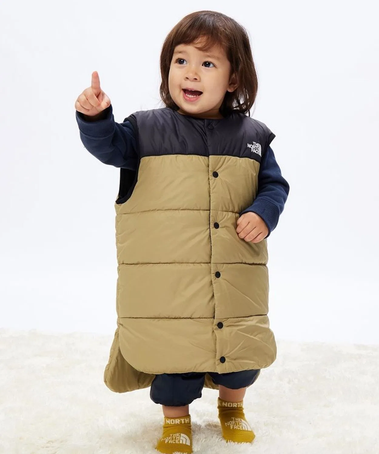 Слипер с наполнителем The North Face, детский, дымчато-розовый — фото 3