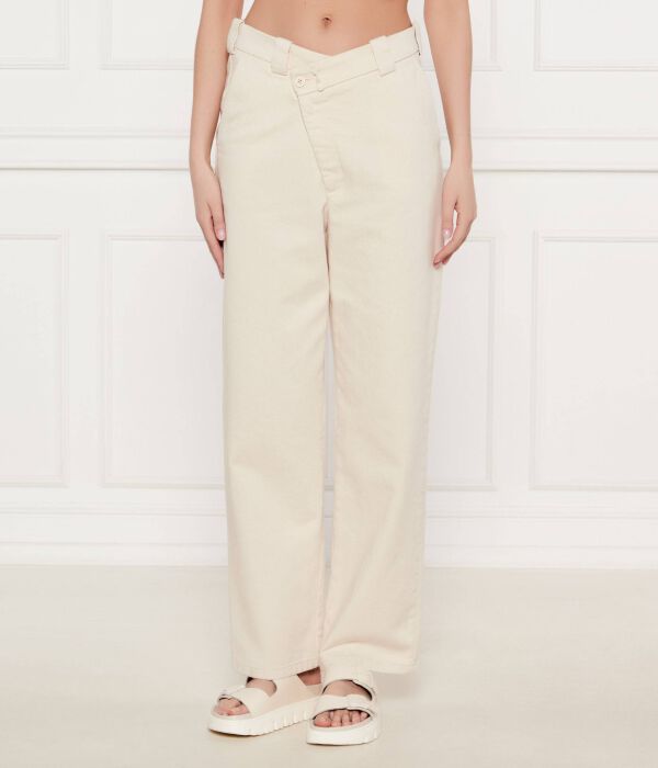 

Джинсы окрашены Straight fit Pinko, бежевый