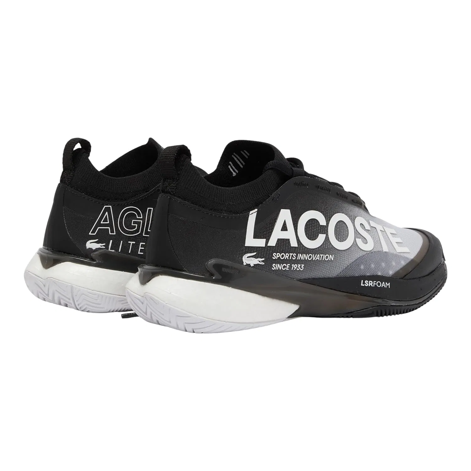 Кроссовки для тенниса Lacoste AG-LT25 Lite, Black & White — фото 3