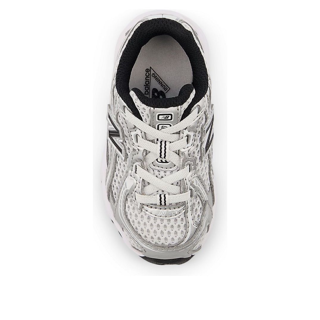(TD) Детские кроссовки New Balance 740 Bungee Lace 'Silver Metallic Black' — фото 3
