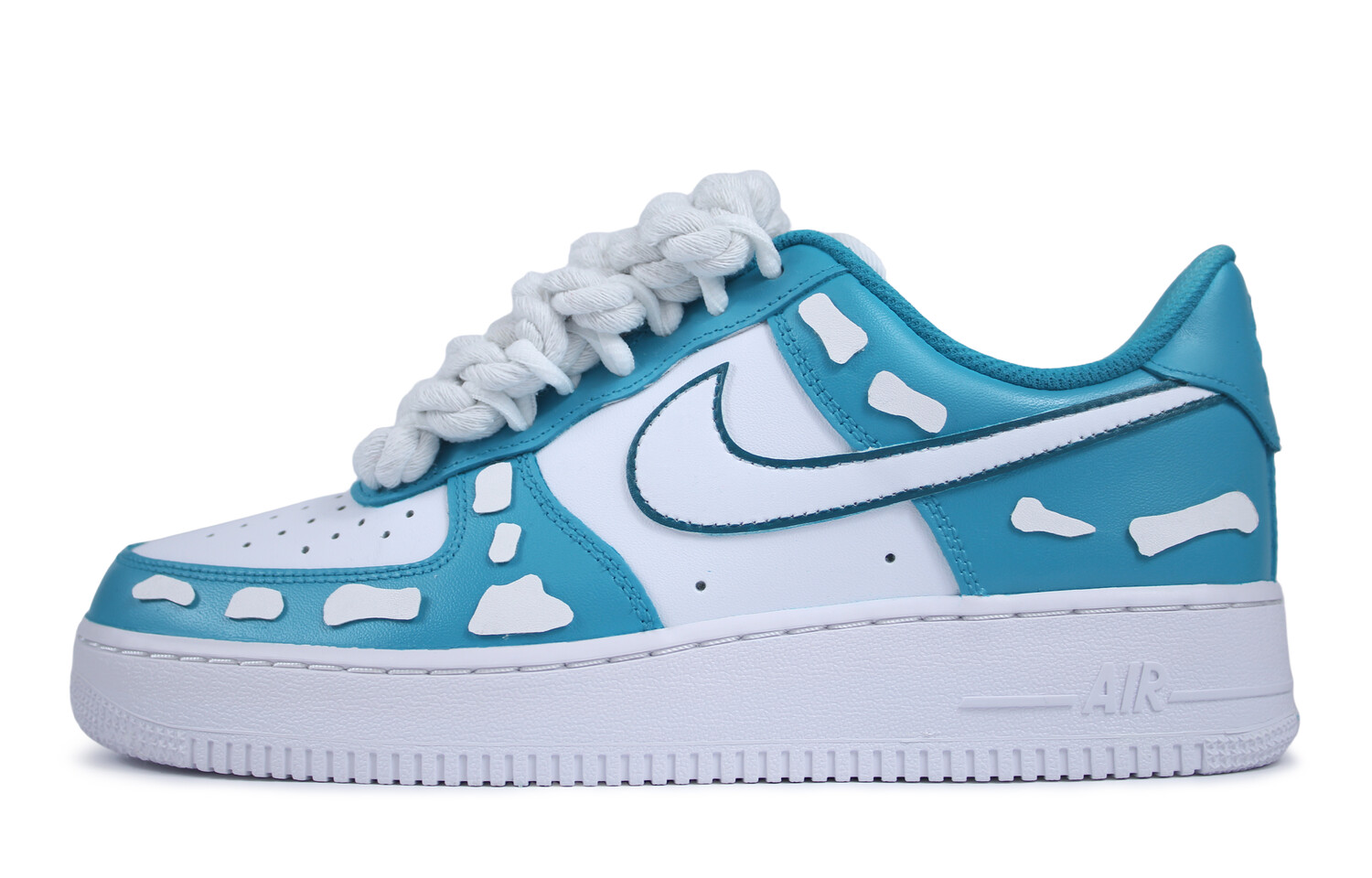 

Кроссовки Nike Air Force 1 Skateboard Shoes Women's Low-Top White Blue, Белый, Кроссовки Nike Air Force 1 Skateboard Shoes Women's Low-Top White Blue