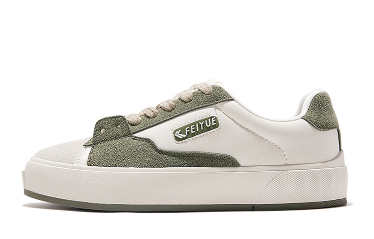 

Кеды, скейтборд обувь женская низкая зеленый/бежевый Feiyue