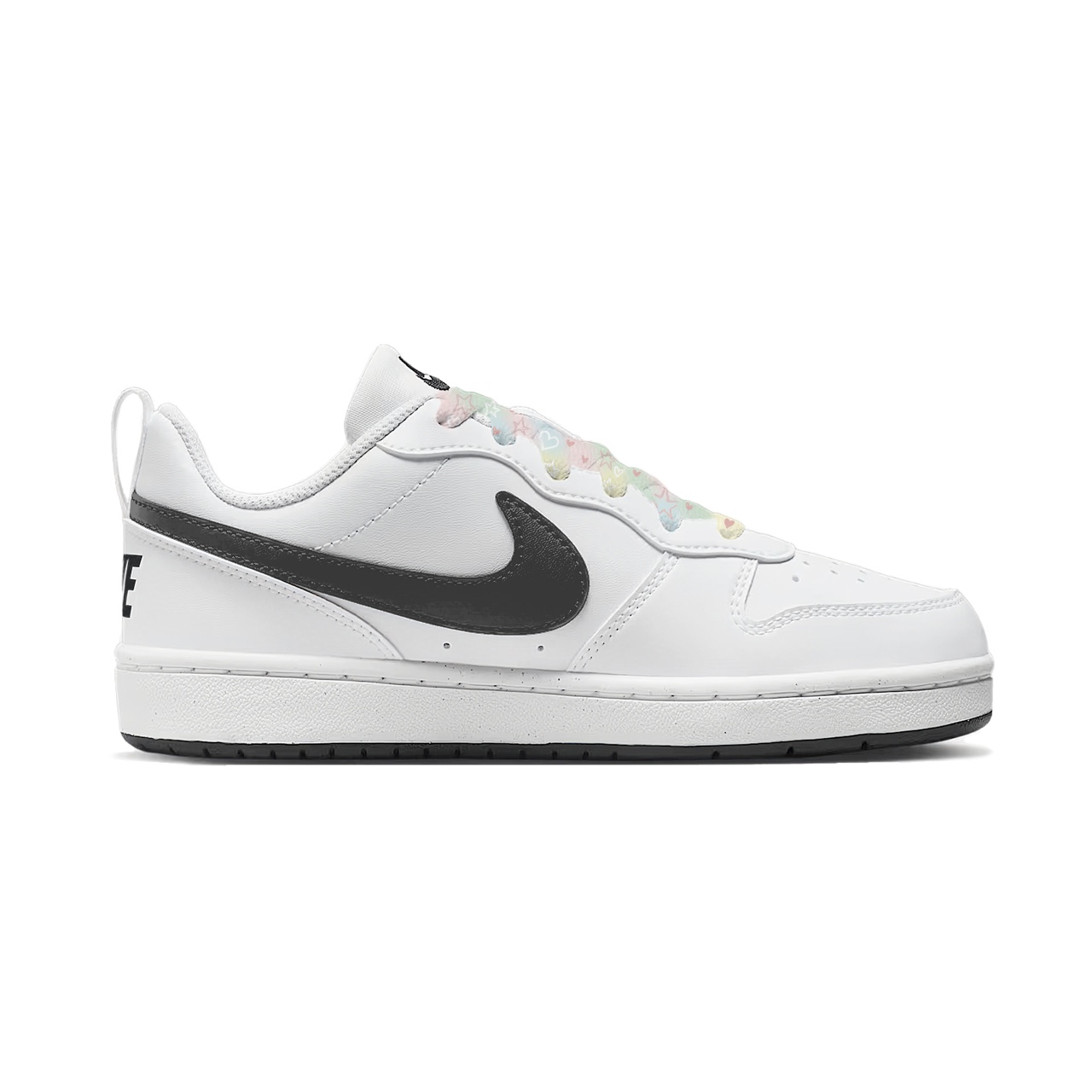 Nike Court Borough Starry Night Whisper Abrasion Resistant Low top Kids' Skateboarding Shoes Black Teenagers — фото 3