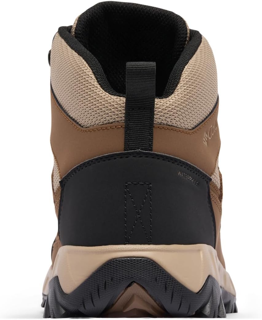 Мужские водонепроницаемые походные ботинки Columbia Strata Trail Mid, Dark Brown/Khaki Ii — фото 3