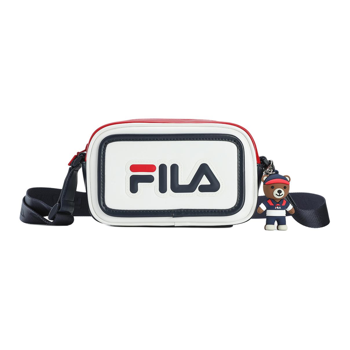 

FILA Оригинальная эластичная сумка через плечо женская белая красная, White & Red
