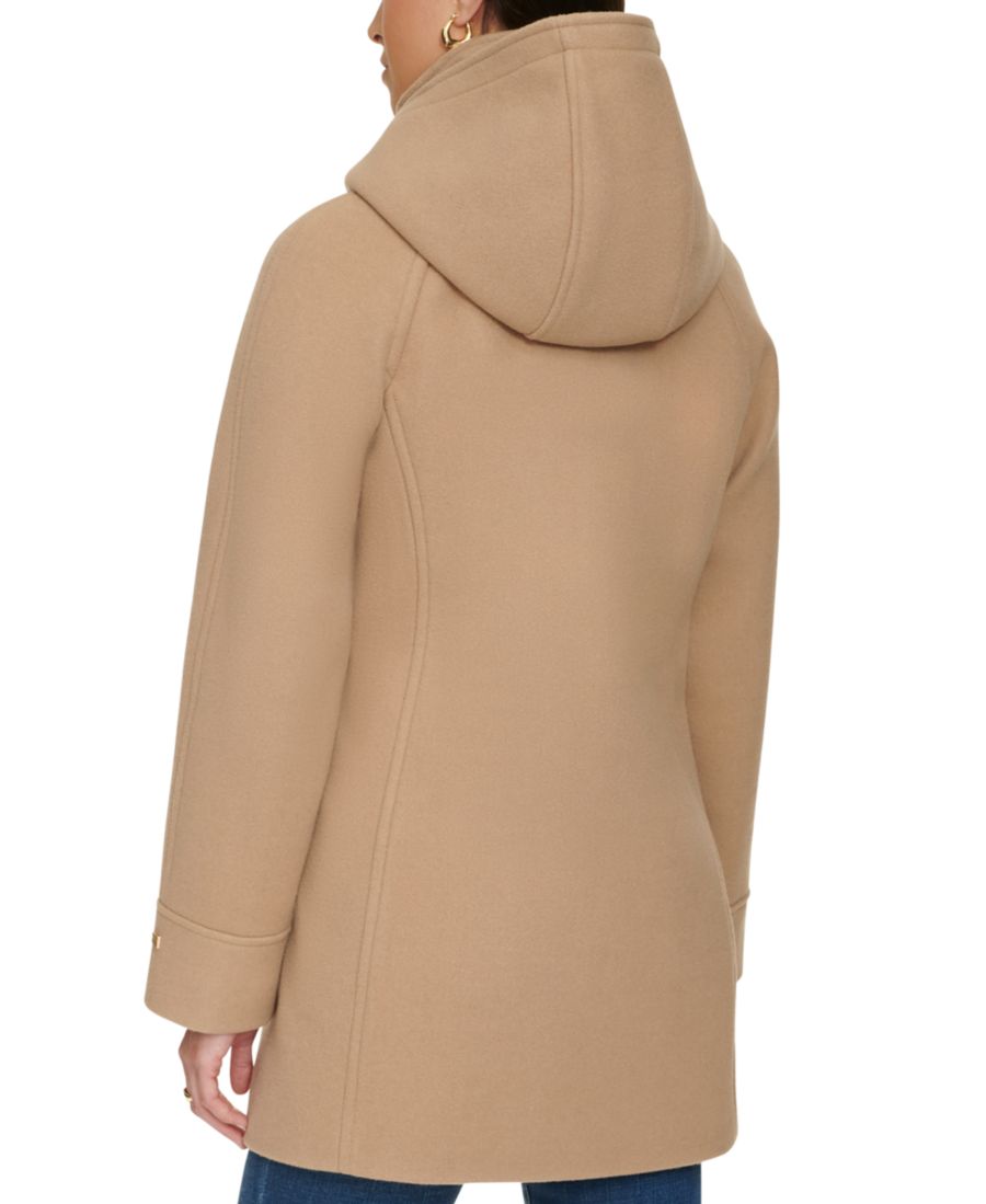 Женское пальто с капюшоном и застежкой на пуговицы Tommy Hilfiger, Camel — фото 2