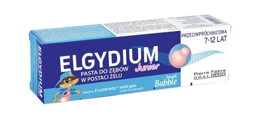 

Эльгидиум, Юниор, зубная паста в форме пузырькового геля, 50 мл, Elgydium