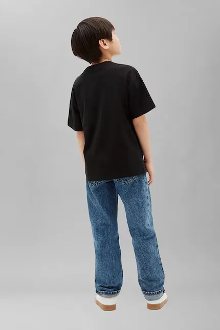 Футболка детская хлопок Calvin Klein Jeans, черный — фото 3