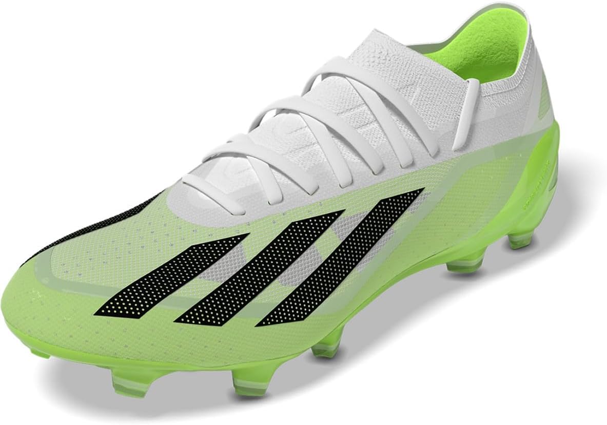 Кроссовки Adidas для взрослых унисекс X Crazyfast.2 для твердой поверхности, белый/черный/желтый/ярко-желтый — фото 3
