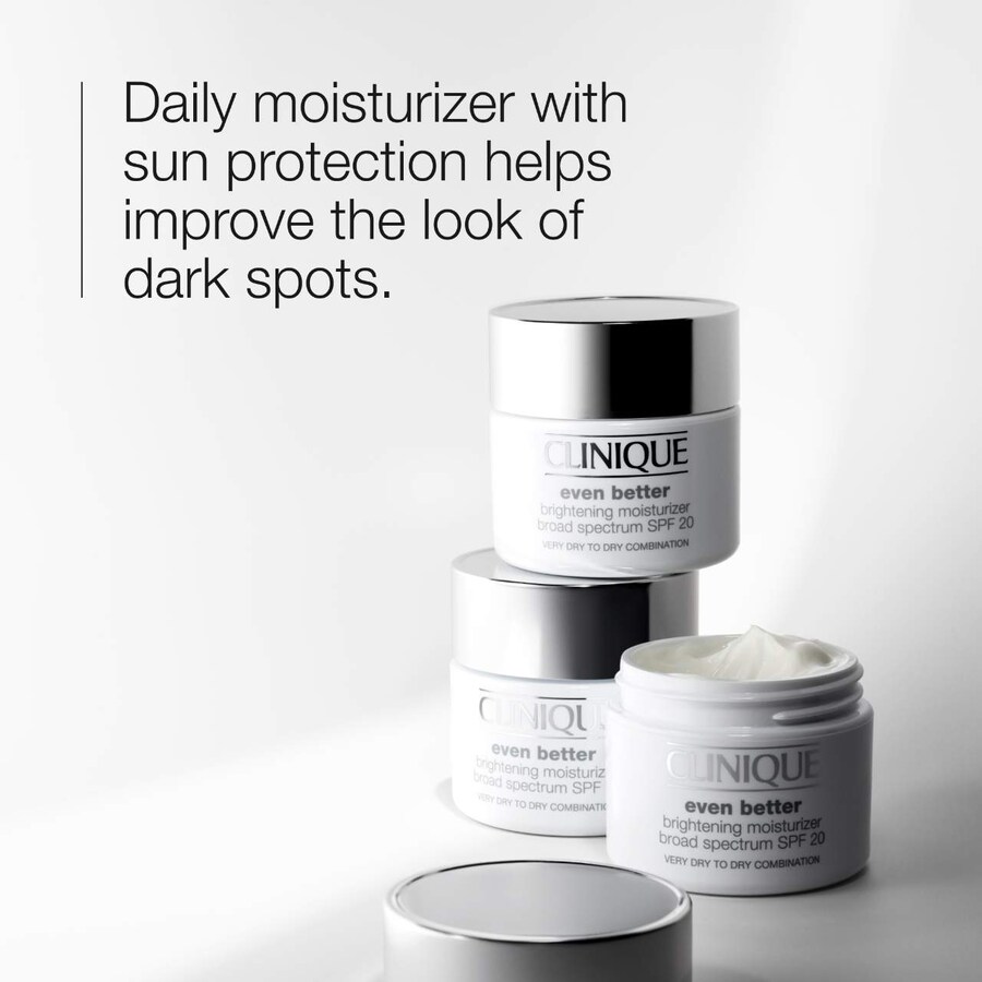 Увлажняющий крем Even Better Brightening Moisturizer SPF 20 для борьбы с пигментными пятнами CLINIQUE, 1.7 oz /50 mL — фото 2