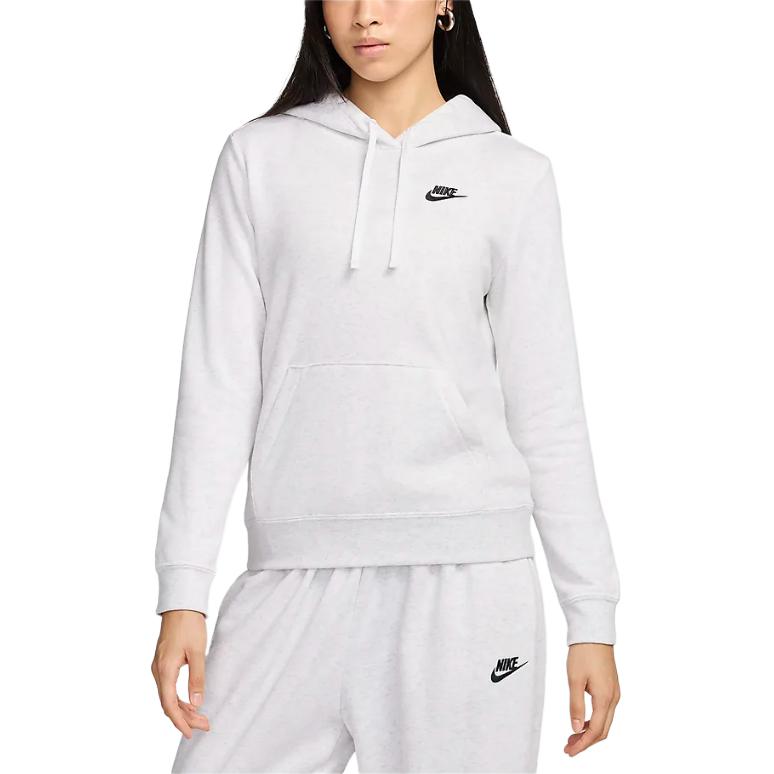 

Спортивный свитшот Club Fleece женский Birch Heather Nike, серый