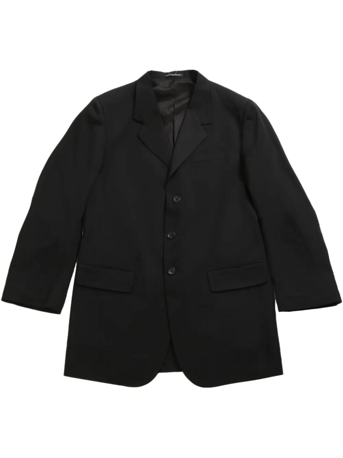 

Шерстяной пиджак Yohji Yamamoto, черный