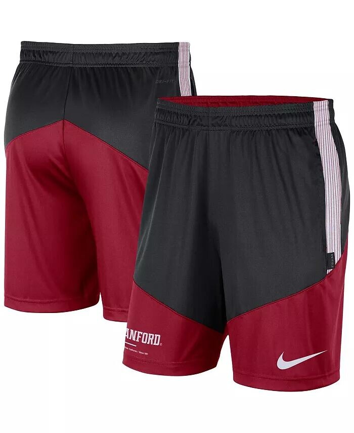 

Мужские черные трикотажные шорты Cardinal Stanford Cardinal Team Performance Nike