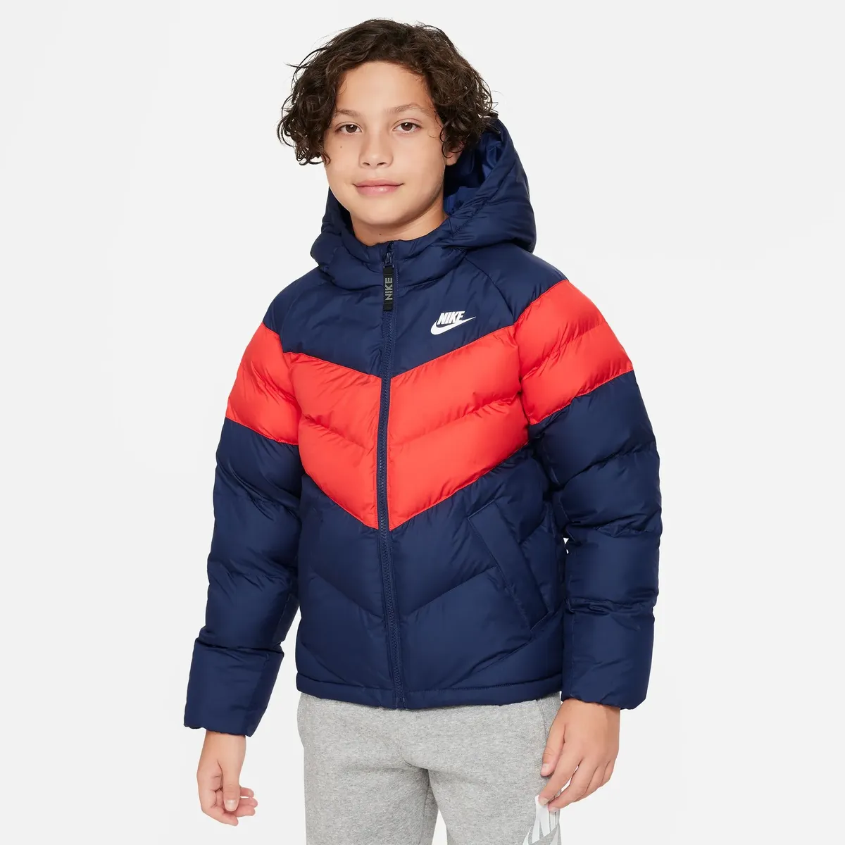 

Стеганая куртка Nike Sportswear "K NSW SYN FL HD JCKT - для детей", синий
