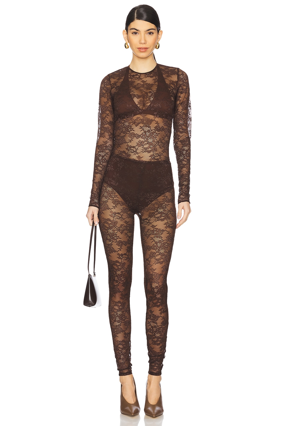 

X revolve кэтсьют Caresha Amanda Uprichard, cocoa
