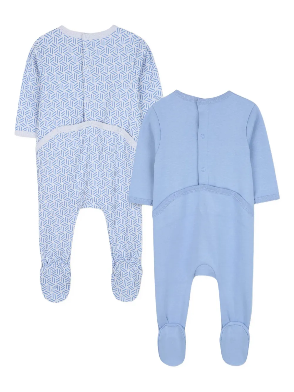 Комплект из двух пижам с принтом Kenzo Kids, синий — фото 2