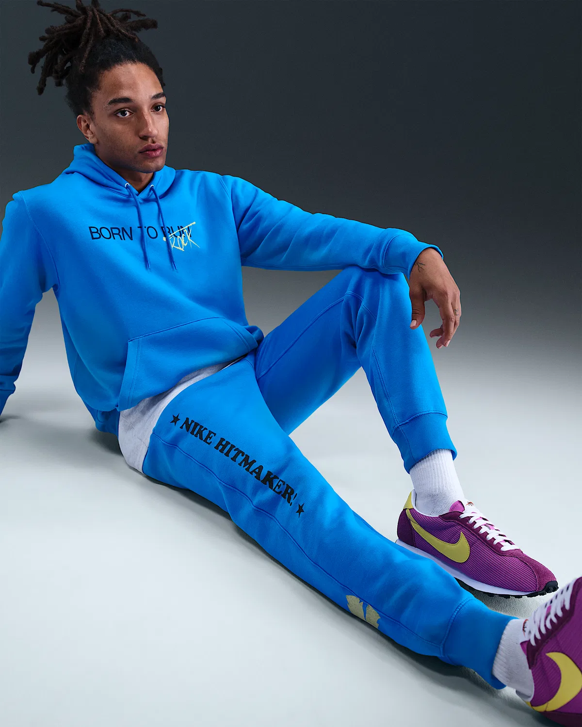 Мужские флисовые штаны Nike x Stranger Things, Light Photo Blue/Light Photo Blue — фото 4