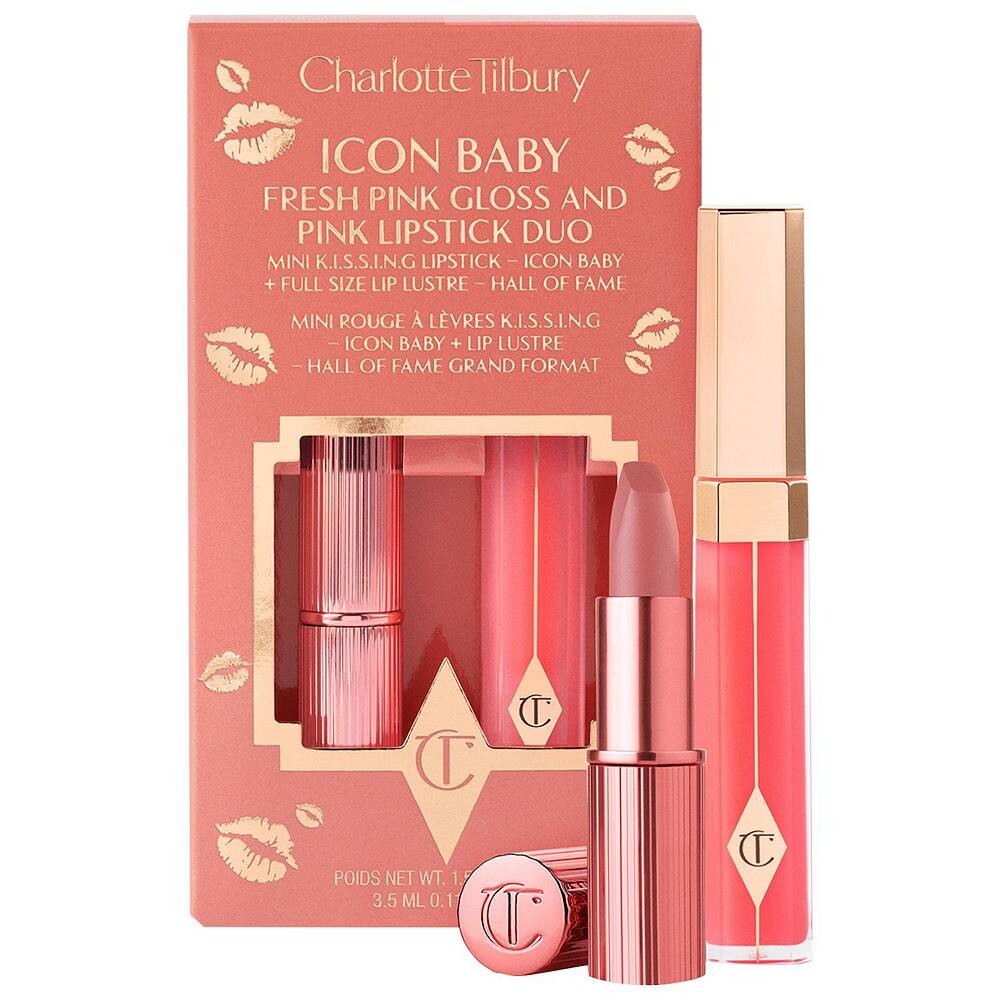 

Шарлотта Тилбери К Дуэт губной помады и блеска для губ Charlotte Tilbury, цвет Icon Baby